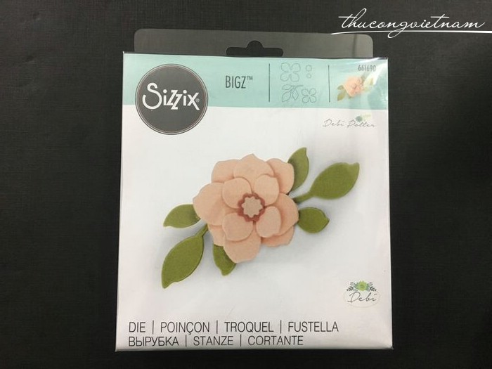 T4010003-661690-Khuôn cắt Sizzix Bigz Die Asian Flower 